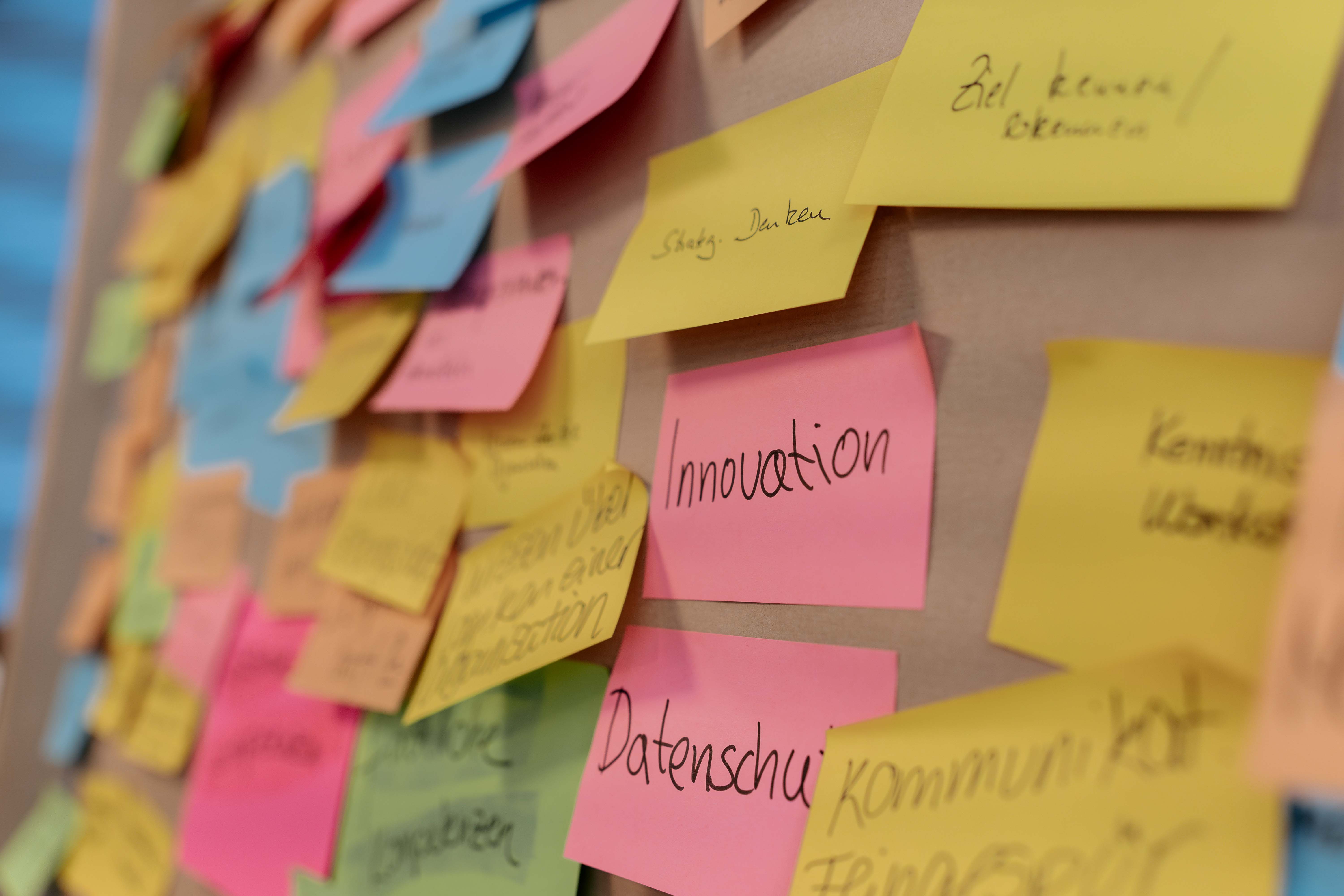 Post it mit dem Text "Innovation"