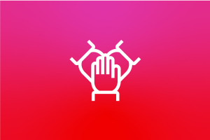 Icon Hände aufeinander